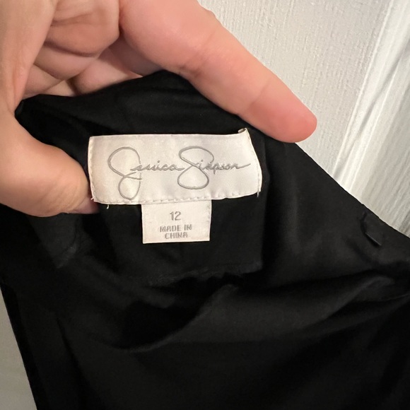 Jessica Simpson one shoulder black cocktail dress - Picture 6 of 6